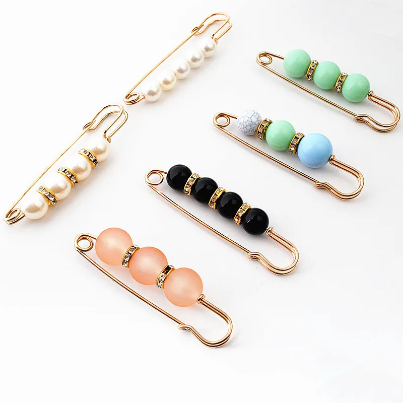 Распродажа-распродажа-брошь с жемчугом Простой Жемчуг фиксированный ремешок