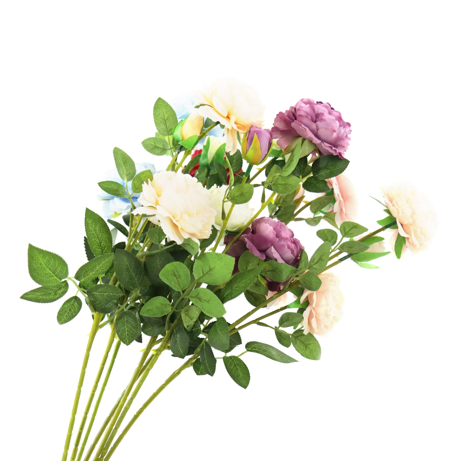 65x8 см 2 головы пионы Искусственные цветы Шелковый Букет пионов домашний декор