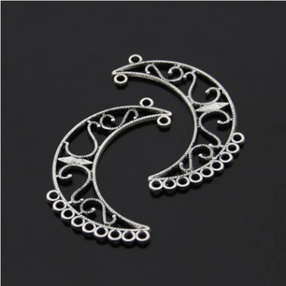 

Jewelry Findings Components Moon Earring Connector 44x26mm 5pcs