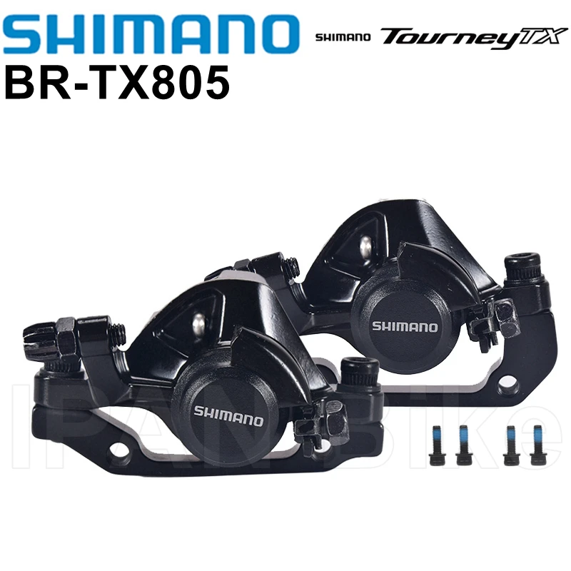 Скобы механического дискового тормоза Shimano Tourney TX BR-TX805 резиновые колодки BR TX805