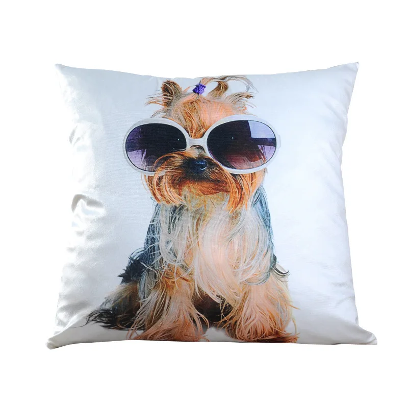 Горячая Распродажа цифровая печать чехол для подушки с изображением животных