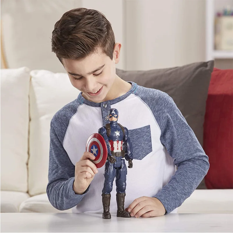 

30CM Marvel Doll Model Avengers Captain America Iron Man Spiderman Black Panther Action Figure Model Child Christmas Gift