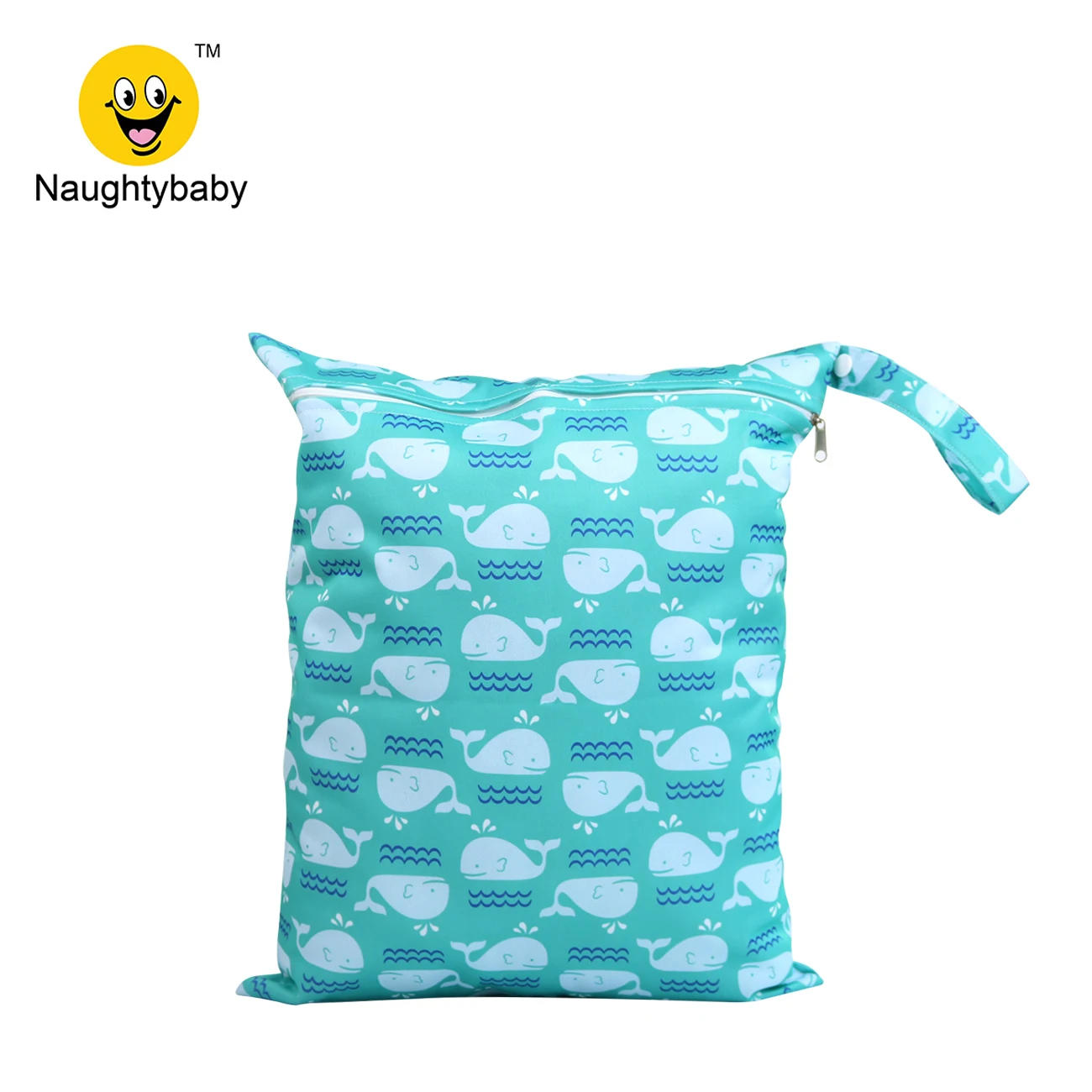 Naughty Baby Diaper Bags One Zipper Wet Bag Waterproof Wet Cloth Diaper Backpack Reusable Diaper Cover WetBag 100pcs