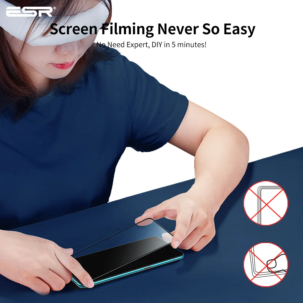

ESR 2Pcs Screen Protector for Xiaomi Mi 10T 10T Pro Redmi K30S Tempered Glass Full Cover Film HD Protective Glass