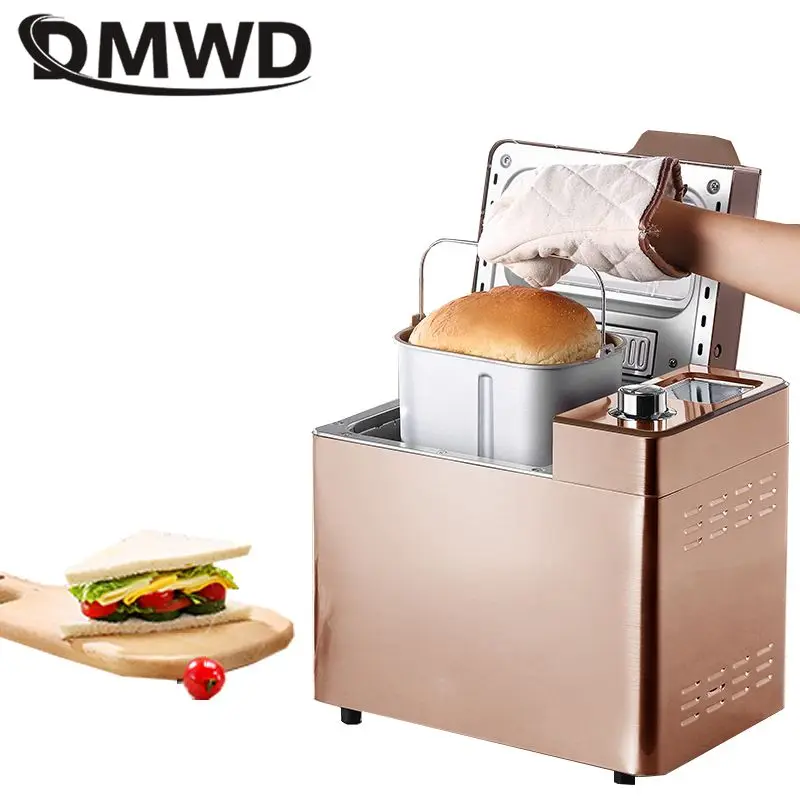 DMWD нержавеющая сталь Автоматическая хлебопечка орехи кофе жаровня йогурт
