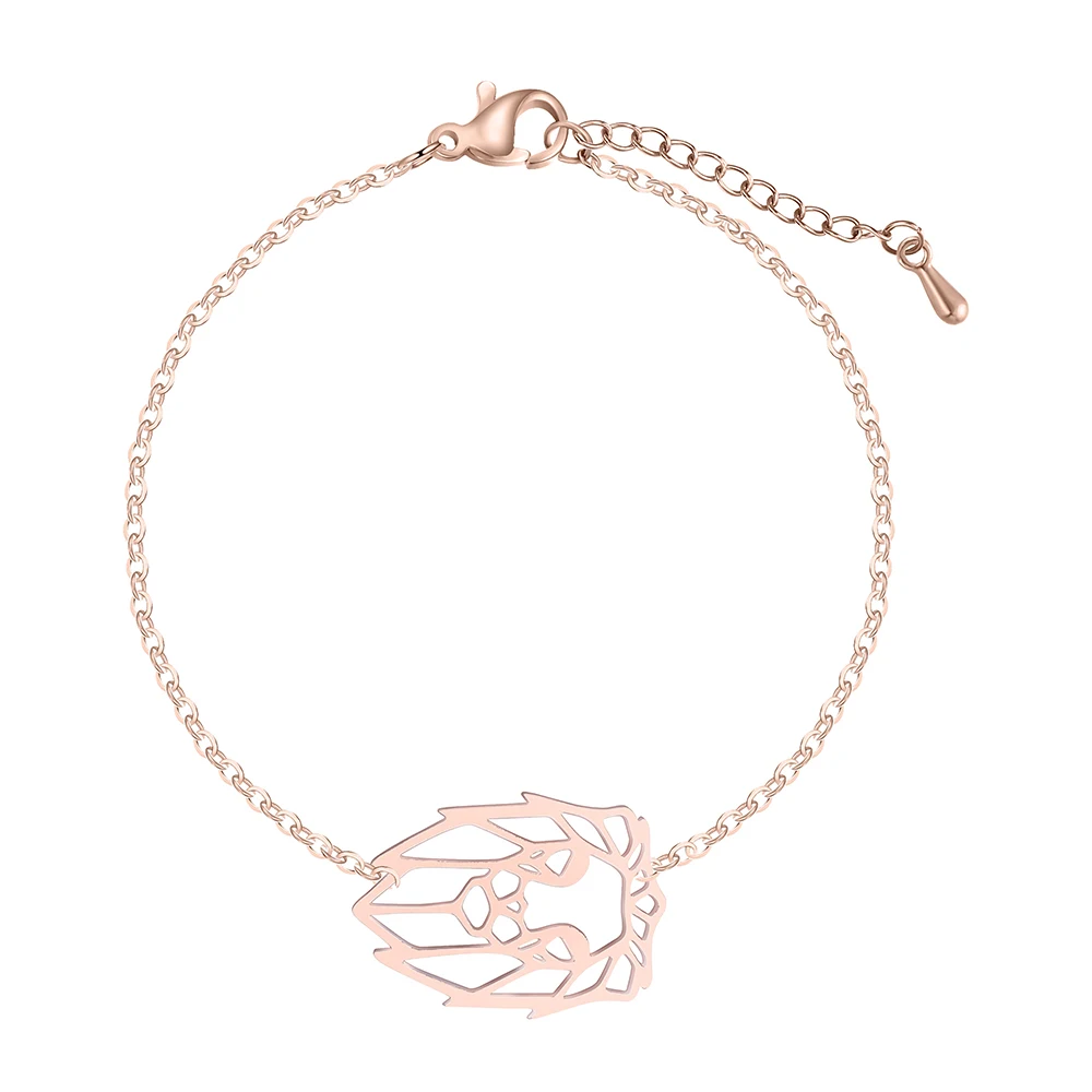 Браслет на ногу Kinitial Золотой в стиле панк King для женщин и мужчин украшение виде