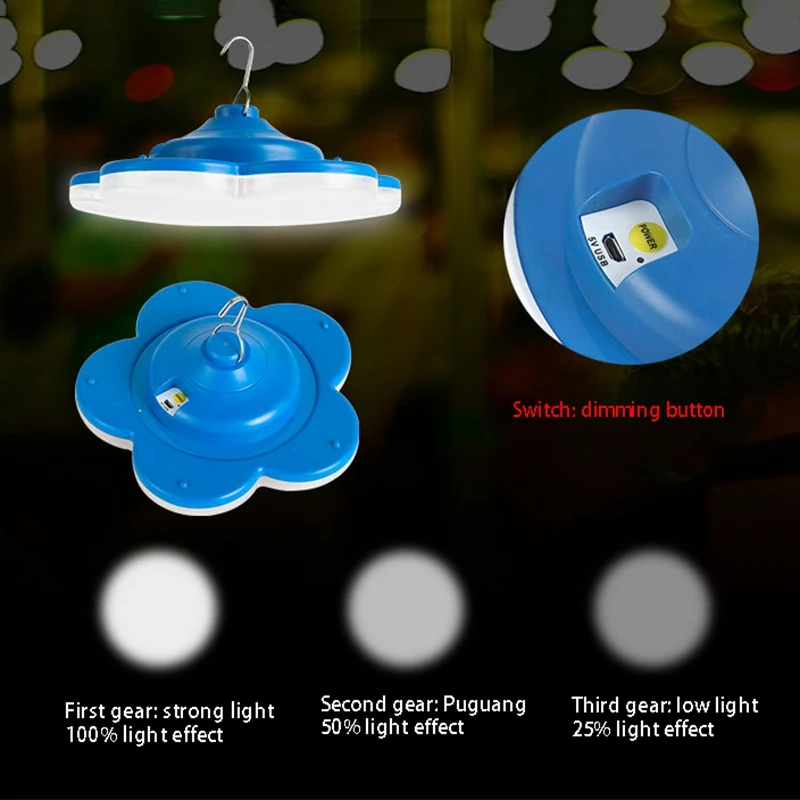 

Bright Remote Control Household Solar Lighting Bulb Outdoor Camping Stall LED Charging Emergency Light