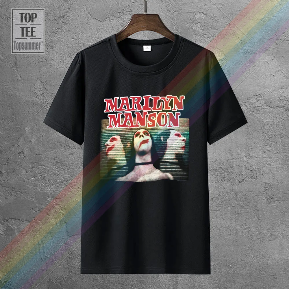 

Summer Cotton T Shirt Fashion Marilyn Manson Sweet Dreams Are Made Of This Black T Shirt