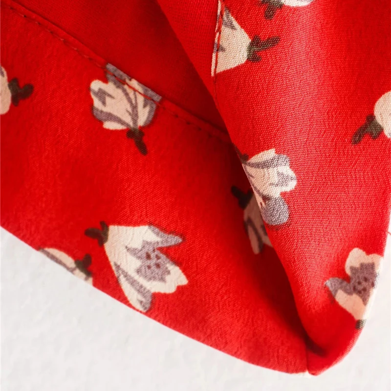 Женские летние модные красные короткие топы с цветочным принтом 2020 милые рубашки