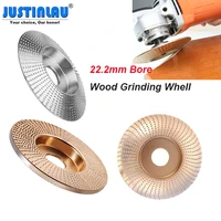justinlau 4 25in tungsten carbide wood shaping disc carving disc 22 2mm bore sanding grinder wheel for 115125 angle grinder