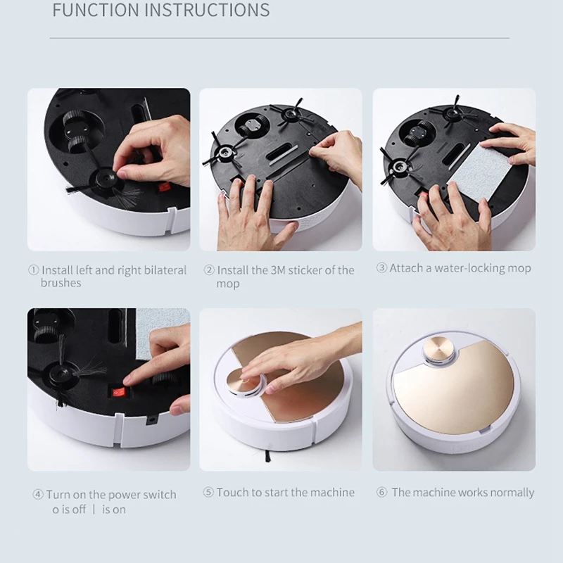

HAEGER-Robot Vacuum Cleaner Wet Dry Cleaner Sweeper and Floor Smart Vacuum Automatic Smart Sweeper with APP Function