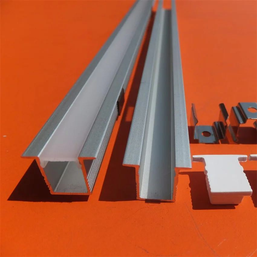 Бесплатная доставка канал U Алюминий штранг-прессования утопленный профиль 2