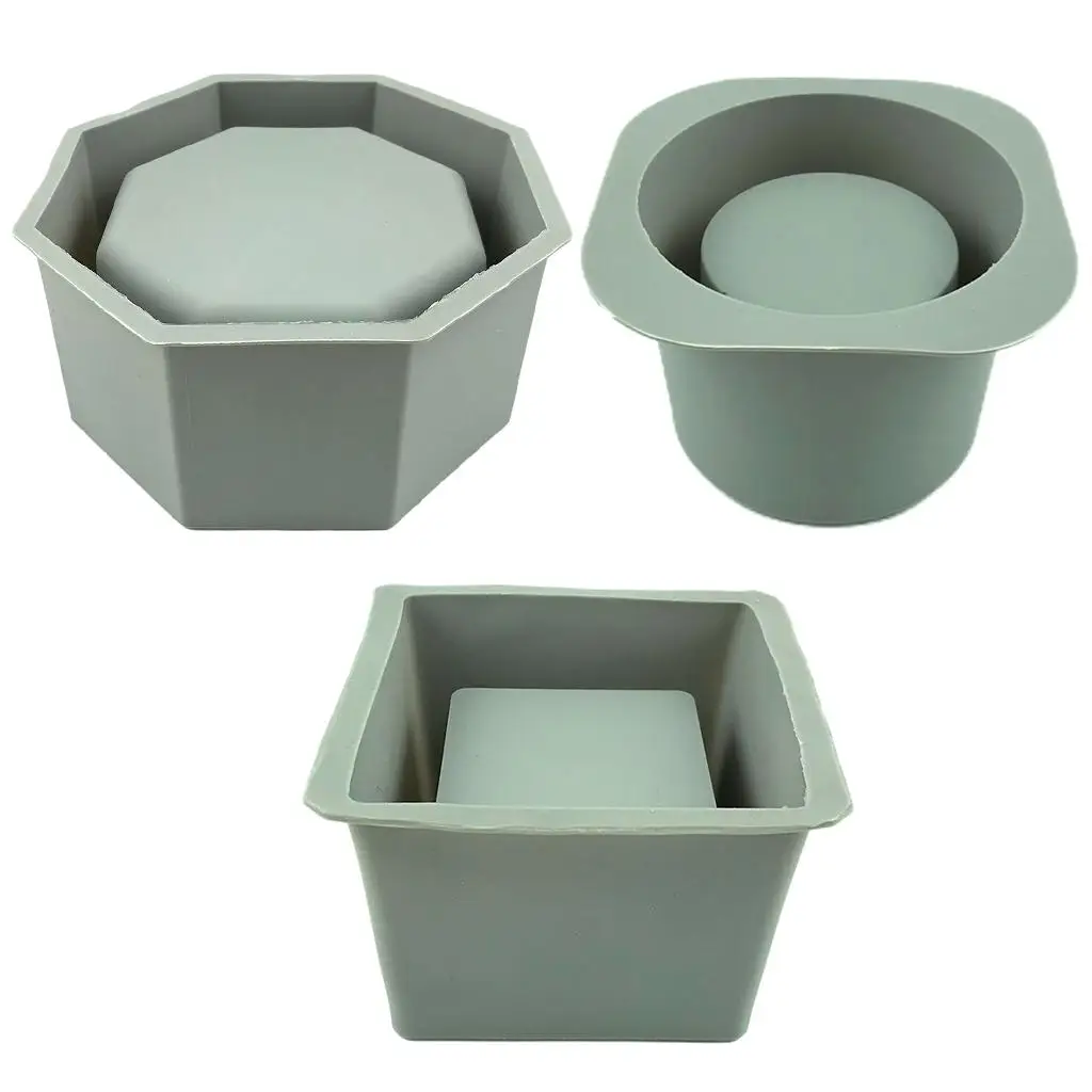 

Small Planter Molds for Cement Heat-Resistant Concrete Moulds Silicone Pot Mold Concrete Cement Flower Pot Mold for Plants Pot