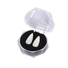 1 пара клыки вампира на Хэллоуин, резиновые протезы, реквизит для косплея вампира, модный костюм, реквизит для вечеринок, товары для Хэллоуина