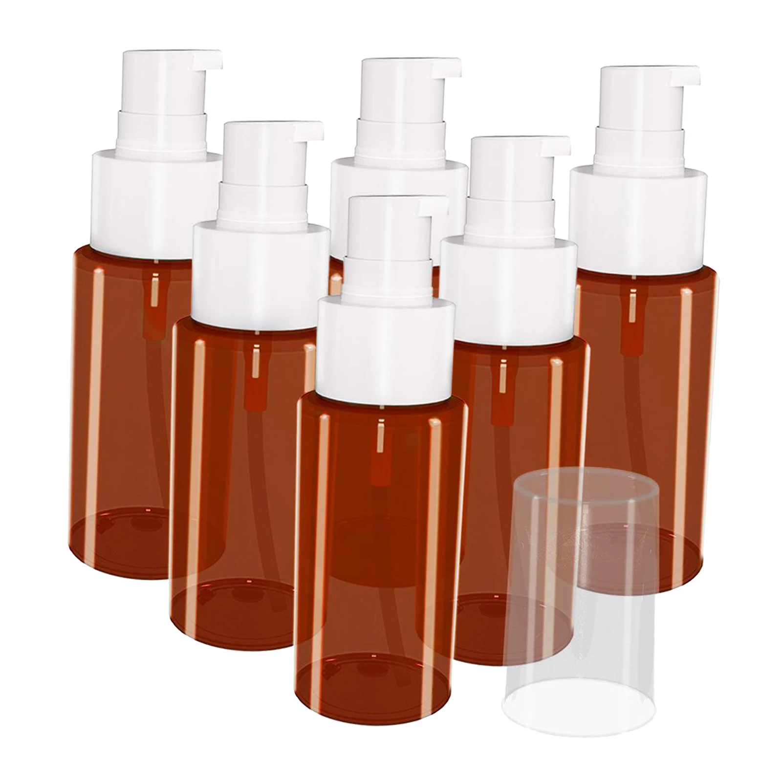 

New 6pcs Empty Tubes Cosmetic Cream Travel Lotion Containers Bottle 60ml