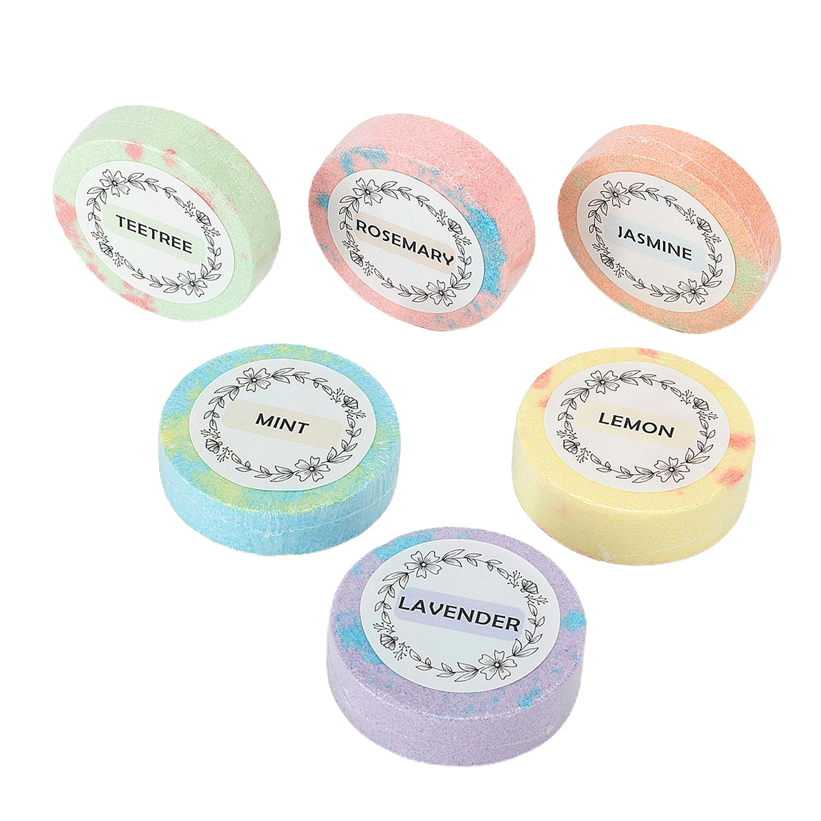 

Shower Tablets Aromatherapy Bath Bombs Essential Oils 6-Piece Shower