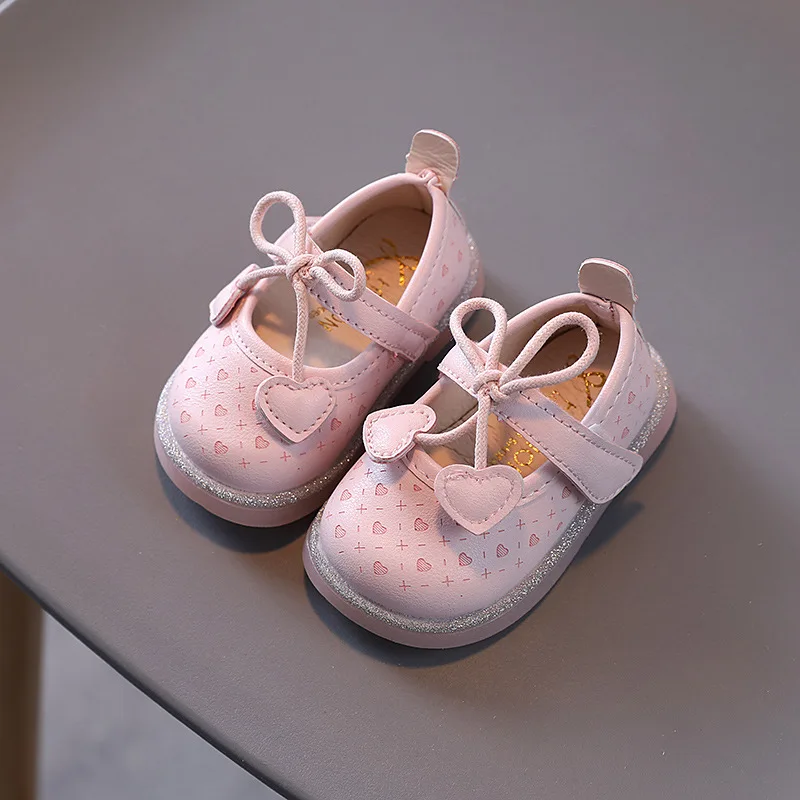

Newborn Baby Shoes Toddler First Walkers Shoes Soft Anti-Slip Sole Infant Girl Walking Shoes 1-2 Years SXJ002