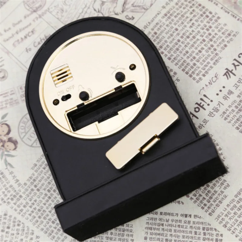 Кожаный Европейский маленький будильник креативный офисный персональный