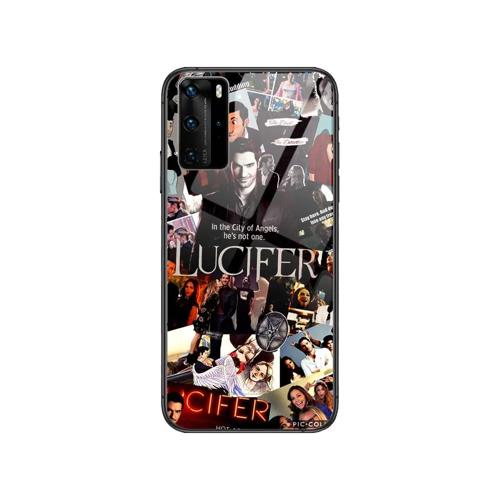 

TV Series Lucifer Coque Phone Case For Huawei P 40 30 20 10 9 8 Lite E Pro Plus Black Etui Coque Painting Hoesjes comic fas