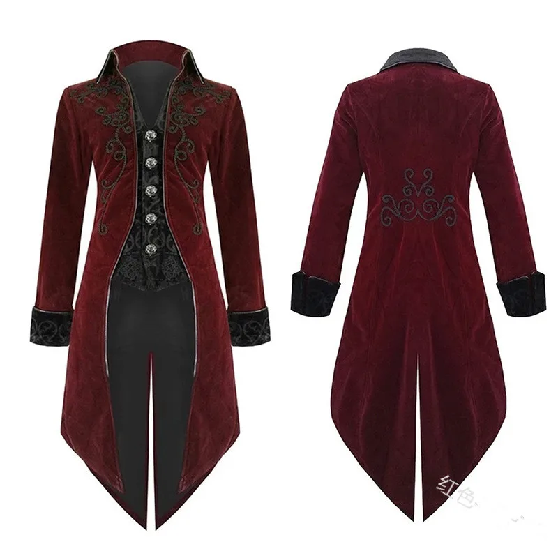 Средневековый костюм приталенная Мужская и женская облегающая куртка с