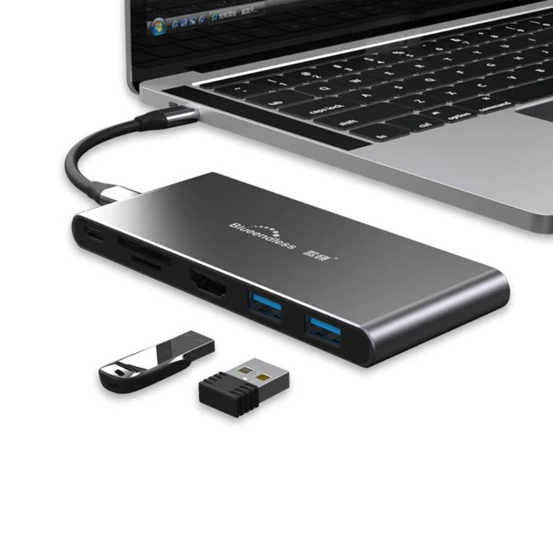 

M.2 Sata Ng-ff SSD Case 6-in-1 Docking Station Type-C USB3.1 HDMI-compatible Hub
