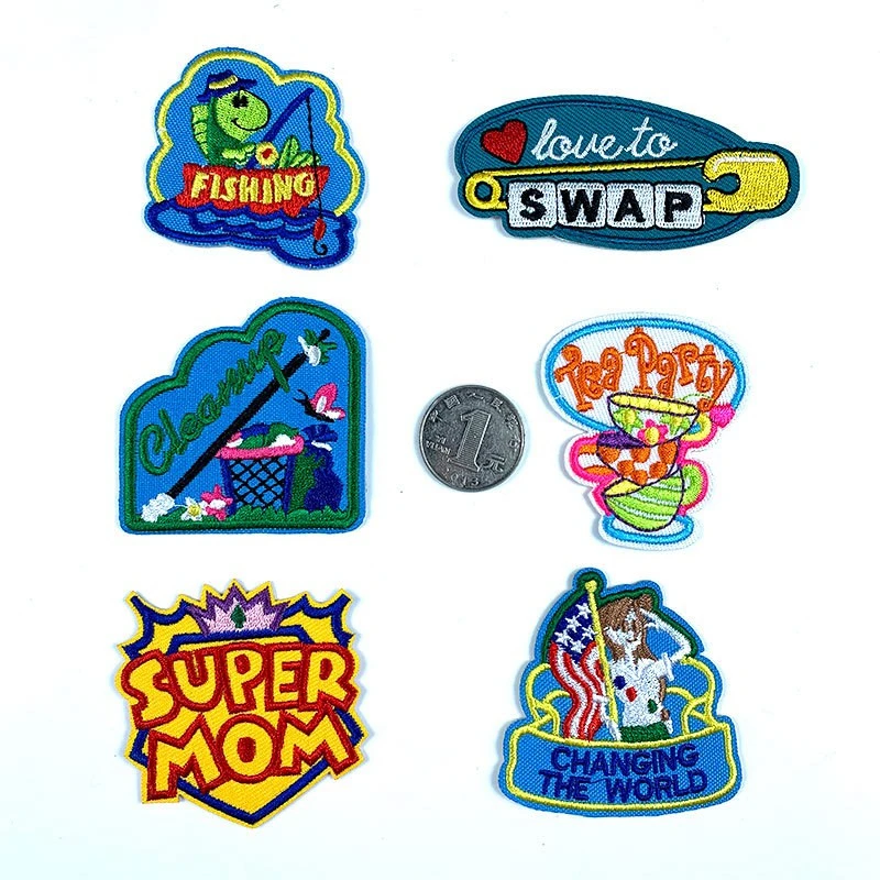 Нашивки с надписью Fine Clean Up аппликации Love To Swap для шитья значки сделай сам 3D