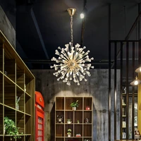 nordic ins restaurant hanging lighting creative living room bedroom home led pendant lamp crystal clothing shop supended fixture