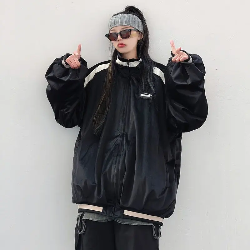 

Базовая куртка для мужчин, уличный кардиган, универсальная верхняя одежда, пальто, свободные спортивные однотонные женские зимние куртки, о...