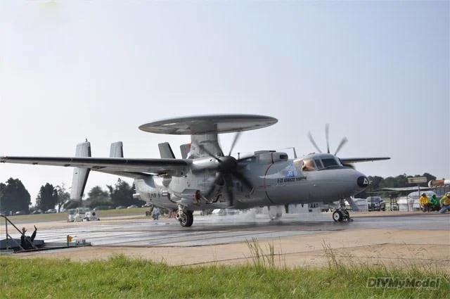 DIYMyModeI-E-2C Hawkeye, Avi&oacute;n de advertencia temprana, KIT de modelo de papel artesanal, rompecabezas de juguete hecho a mano, regalo, accesorios de pel&iacute;culas-1
