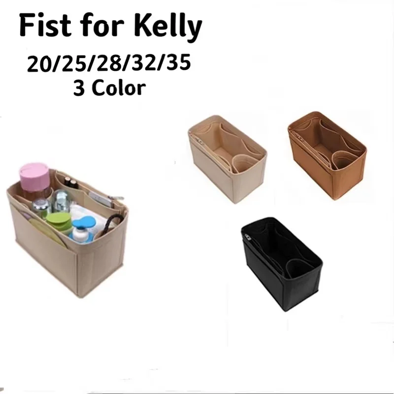 

Ladies Insert Bag Storage Bag for Kelly 20 25 28 32 35 Makeup Tote Bag Storage Bag Travel Inner Bag Portable Cosmetics