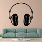 Симпатичные наушники, домашний декор, виниловые наклейки на стену, декор для гостиной, спальни, съемная наклейка, креативные наклейки