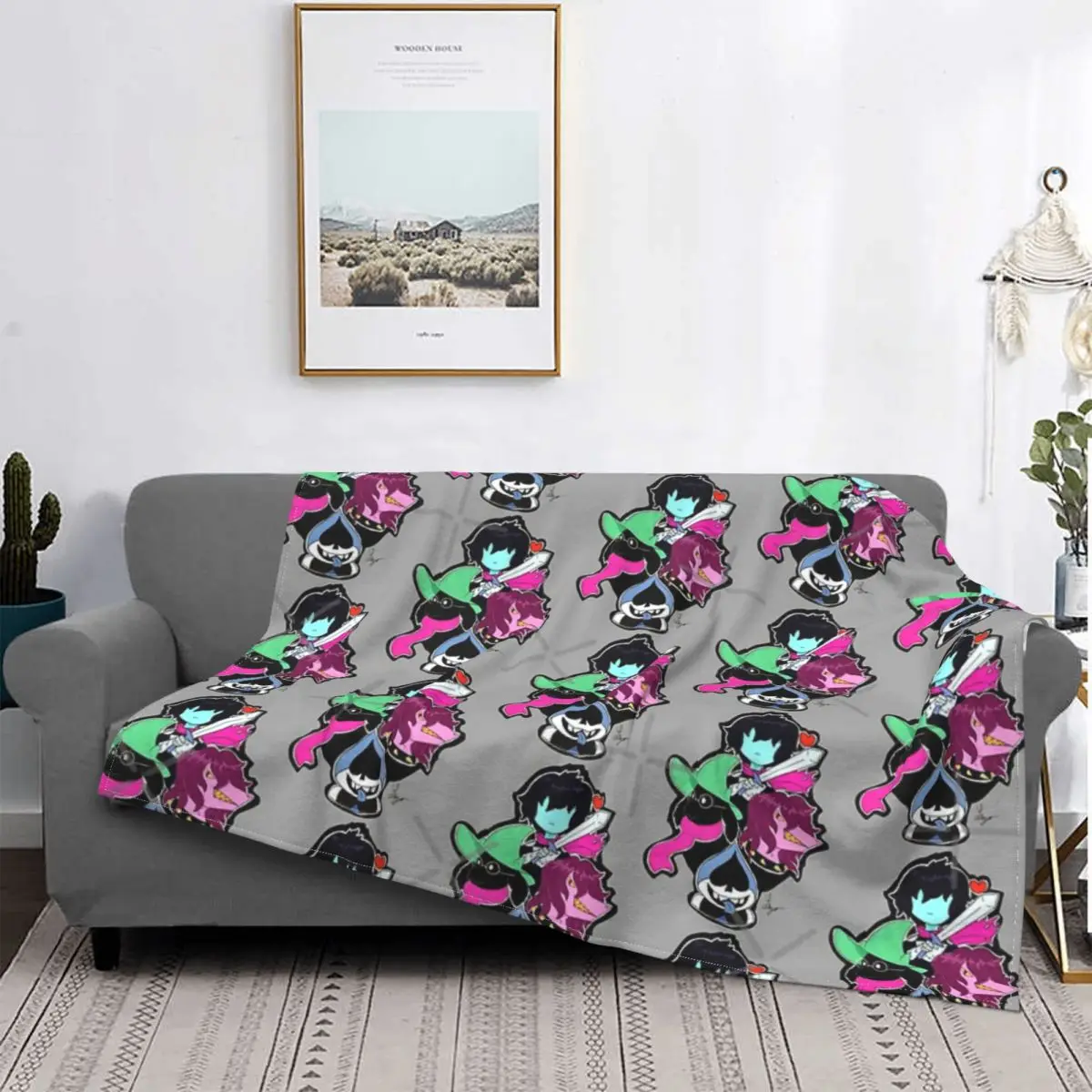 

Deltarune - Your Party Blanket Bedspread Bed Plaid Duvets Fluffy Plaid Fleece Blanket Blankets For Beds
