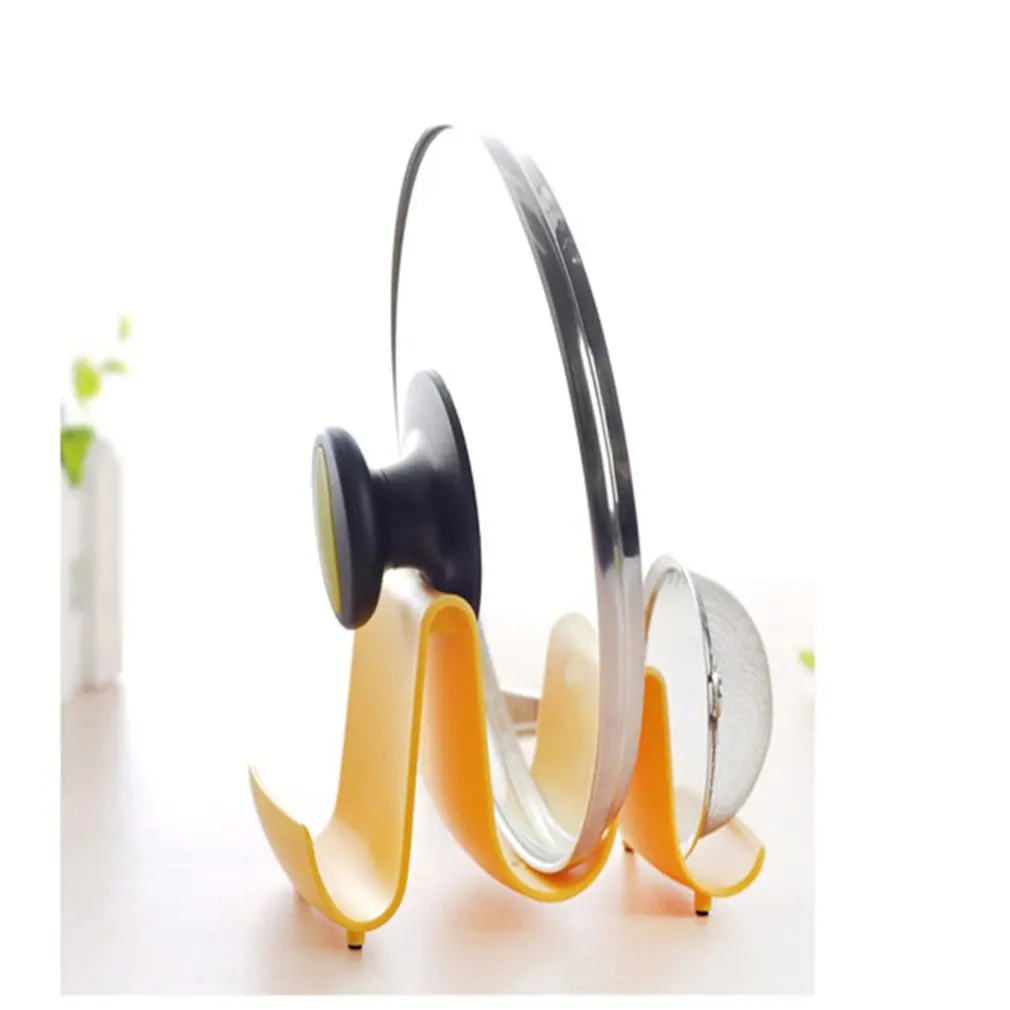 Plastic Pan Pot Cover Rack Multifunctional Kitchen Shelf Lid Stand Spoon Holder Drain Knife Racks |