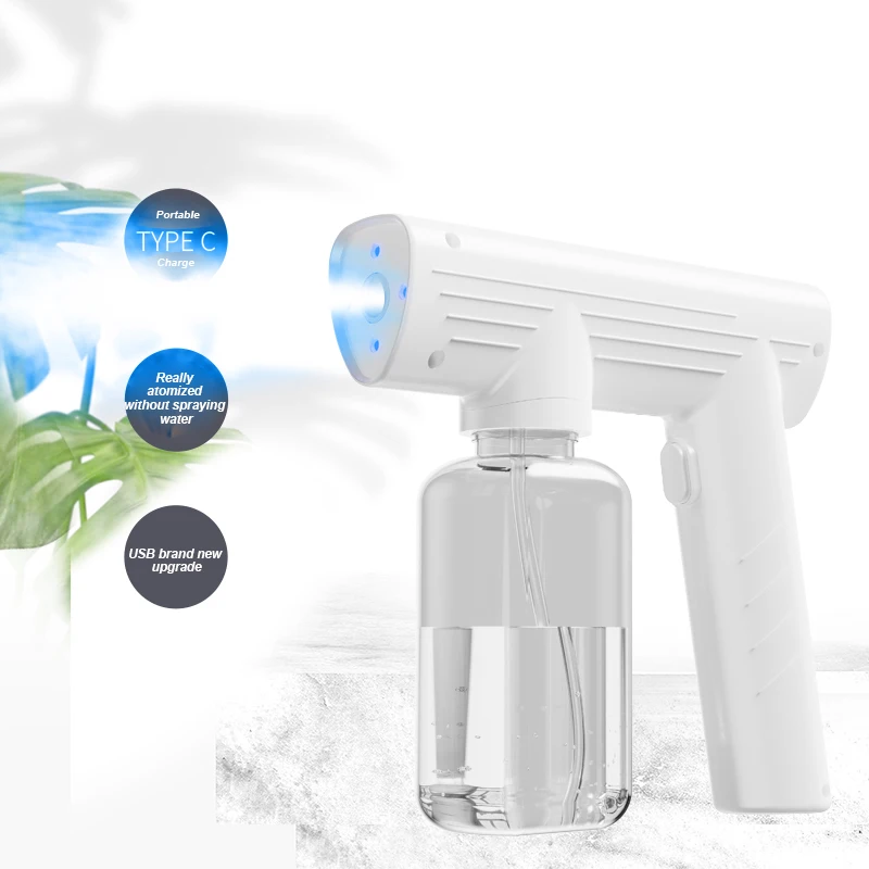 

Handheld Nano Atomizing Disinfection Gun Alcohol Insecticide Spray Portable USB Charging Wireless Blu-ray Control Water Sprayers