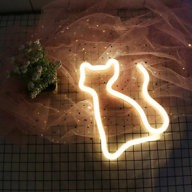 Красочный неоновый светильник Радужный Фламинго кактус Новинка USB/батарея неоновая лампа домашний Свадебный Рождественский Декор прикроватный светильник ing