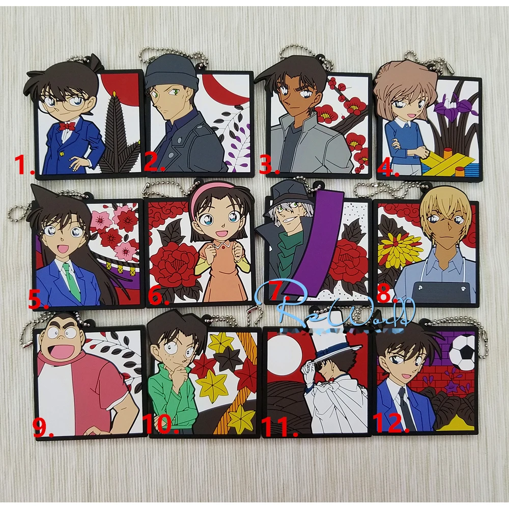 Детектив Конан аниме Джимми Кудо Mouri Ran Kudou Shinichi Rei Furuya Gin детский резиновый брелок |