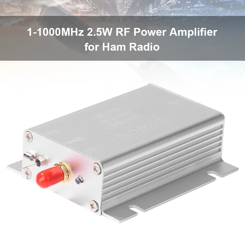 

1-1000Mhz 2.5W RF Power Amplifier Wireless Remote Control Walkie-talkie for HF FM Transmitter VHF UHF FM AMP Amateur Radio
