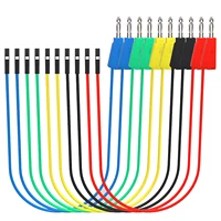 p1530 test hook portable convenient soft silicone test lead electrical test wire durable alligator clip breadboard male jumper