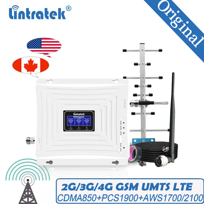 

Ретранслятор сигнала LTE 850 1900 1700 усилитель сигнала 2G 3G 4G B2 B4 B5 B7 900 1800 2100 2600 МГц усилитель сигнала для всей страны