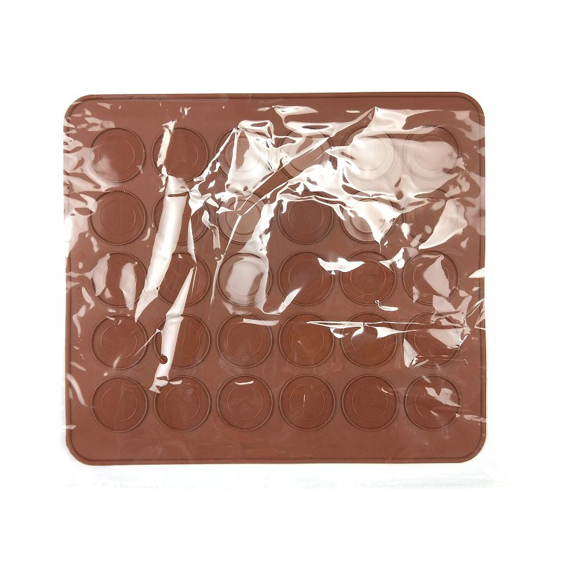 

30/48 Hole Macaron Silicone Pad Baking Mat Round Shape Baking Pad DIY Cake Dessert Oven Liner Baking Tools Cake Decorating Tools