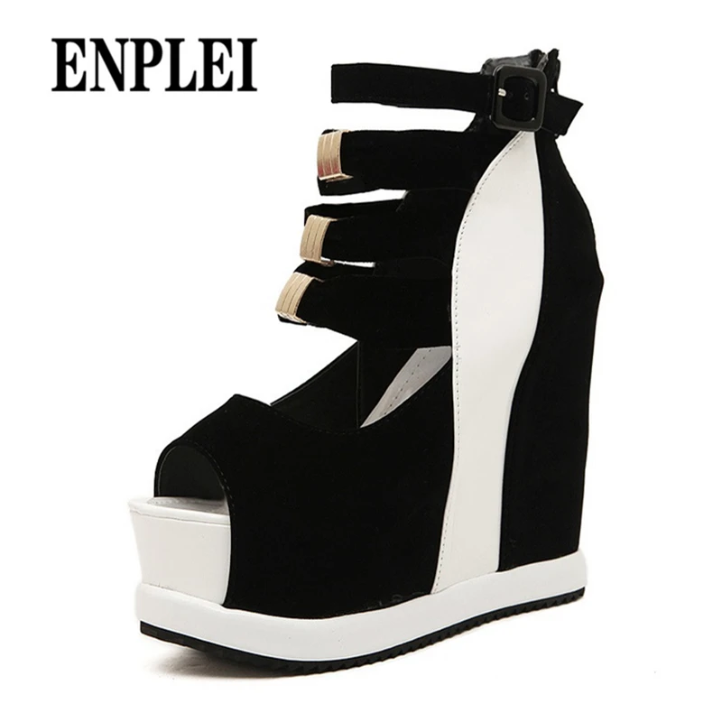 ENPLEI/летние пикантные женские босоножки на очень высоком каблуке Женская обувь