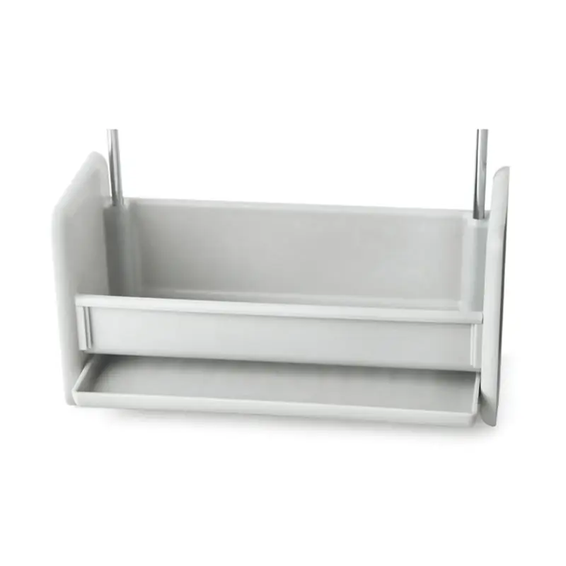 Kitchen Sponge Holder Sink Cleaning Brush Soap Organizer Rack with Drain Tray Rag Dishcloth Towel Hanging Shelf Removable | Дом и сад
