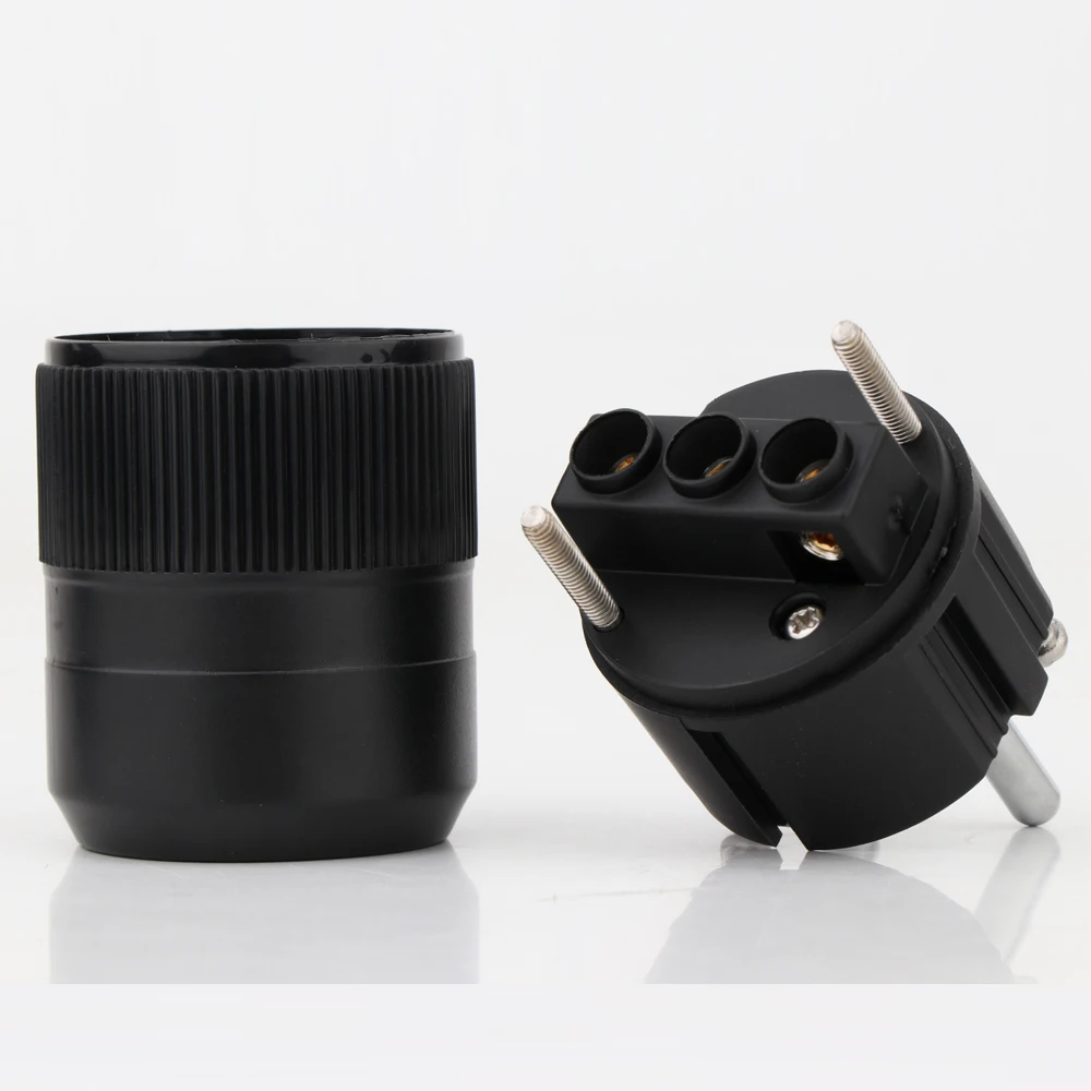 Высокое качество пара P 077E с родиевым покрытием Евро schuko eu разъем питания C 077 IEC