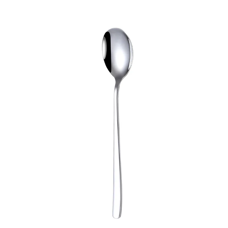 

304 Stainless Steel Tableware Korean Spoon Fork Long Handle Western Food Knife Fork and Spoon Dessert Spoon