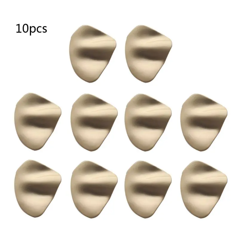 

10Pcs Earrings with Hole for Earring Making Golden Distorted Oval Shape Earrings Base Connectors Linker Jewelry Making