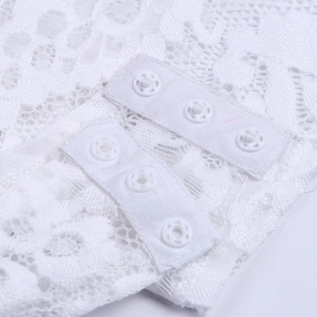 Тонкий кружевной комбинезон женский прозрачный сетчатый с открытой спиной и