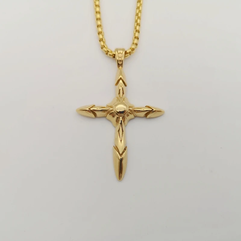 Ожерелье с подвеской-крестом из нержавеющей стали 2021 AW | Украшения и аксессуары