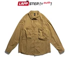 Рубашка LAPPSTER-Youth мужская с длинным рукавом, однотонная винтажная Повседневная Уличная одежда в стиле Харадзюку, корейские рубашки в стиле K-POP, 2022