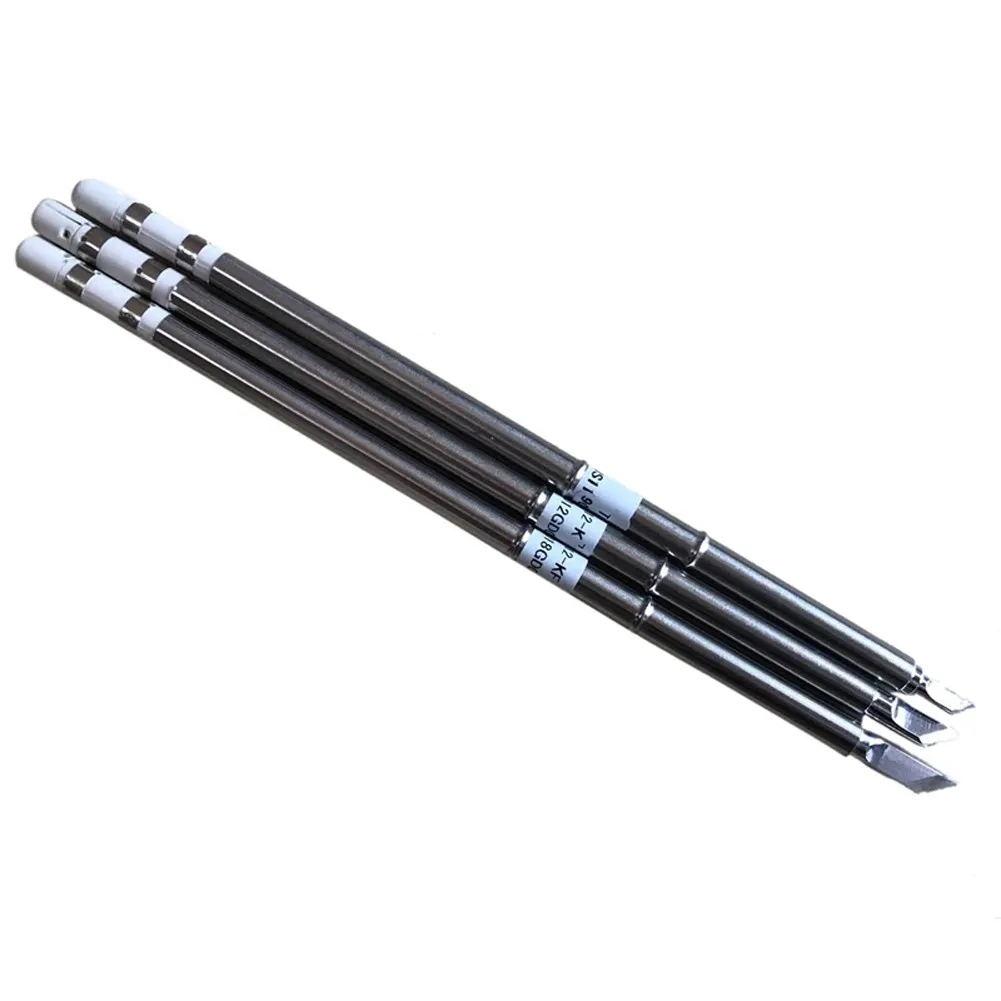 

3Pcs T12 Series Iron Tip T12-K KU KF Soldering Welding Stings Welding Tools Solder Iron Tips Soldering Tools