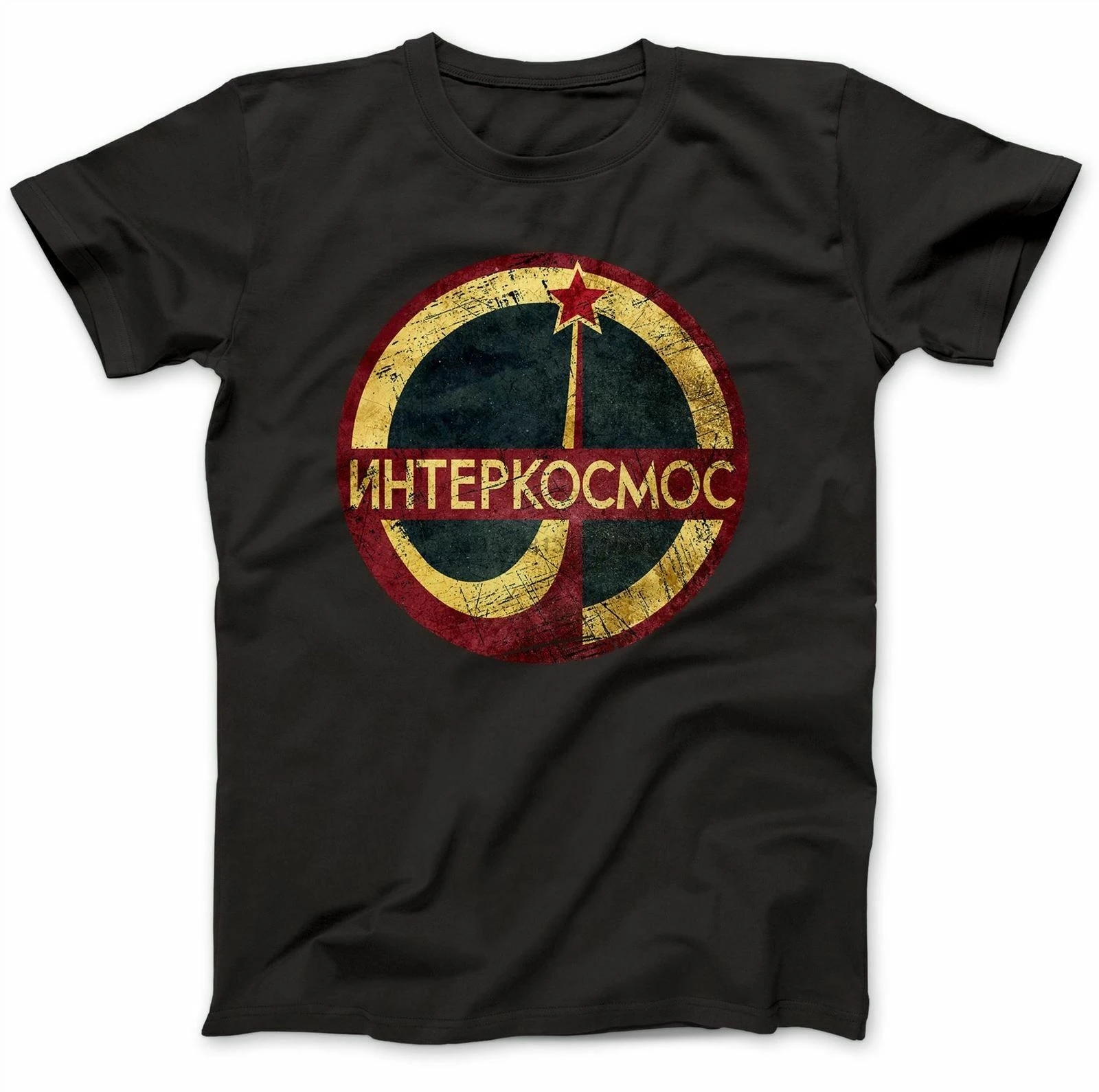 

Man T-shirt Interkosmos grayyyy154108P T-Shirt 100% Premium Cotton Soviet Gift Present